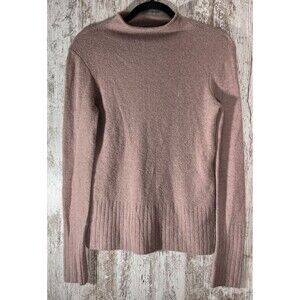 Madewell Inland Turtleneck Sweater Sty F8882 Extra Small Blush Merino Wool Blend